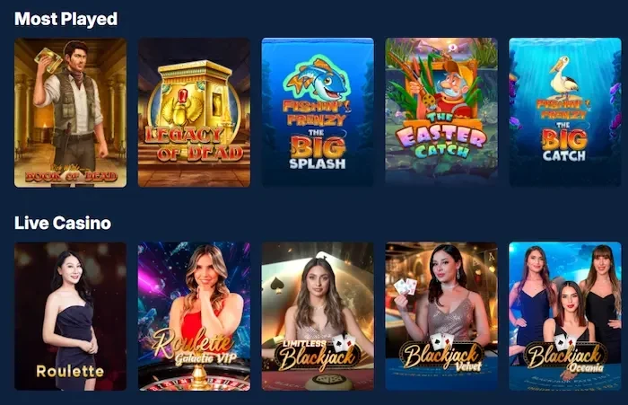 BetMac Casino Home games